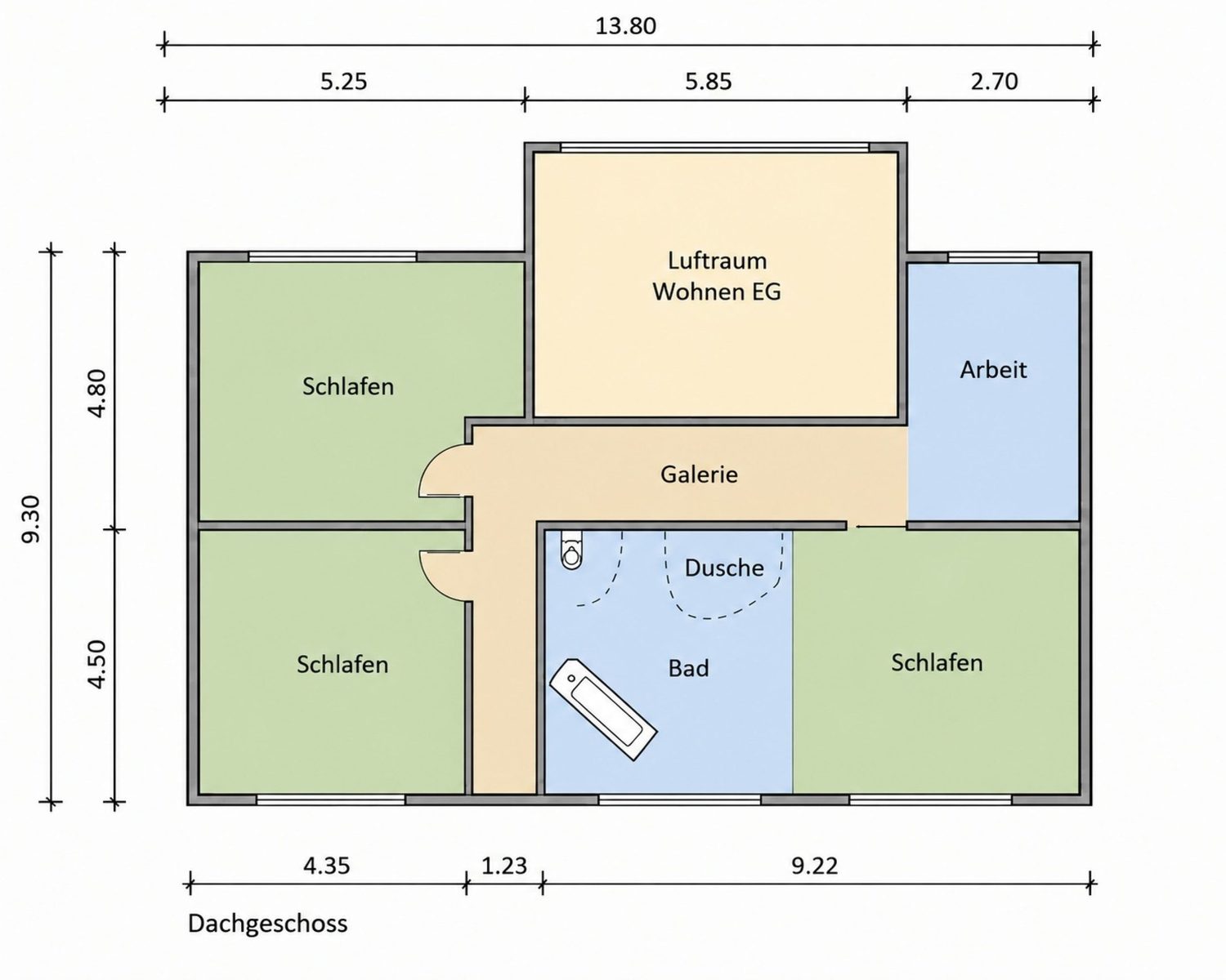 Grundriss Dachgeschoss